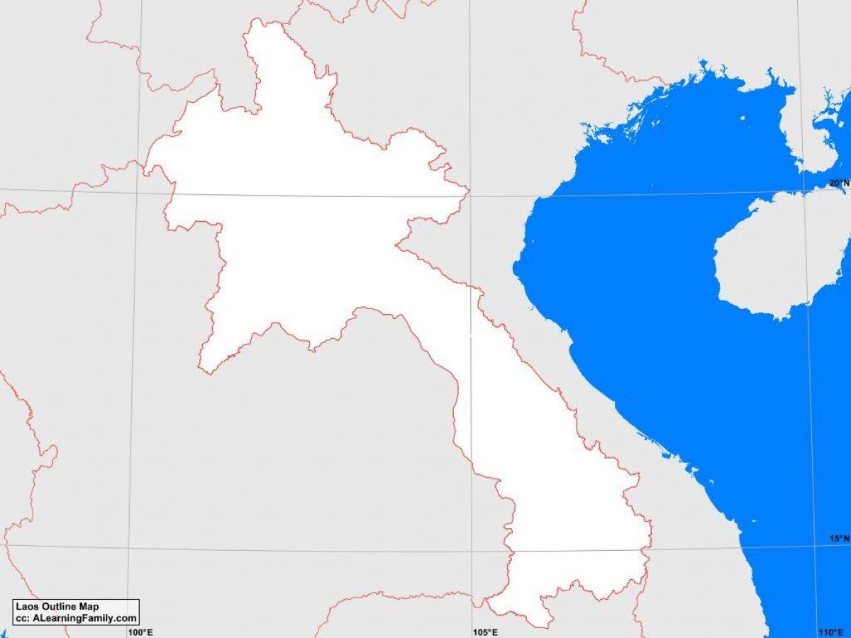 Mapa Laosu obwód