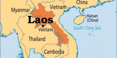 Kraj Laos na mapie świata